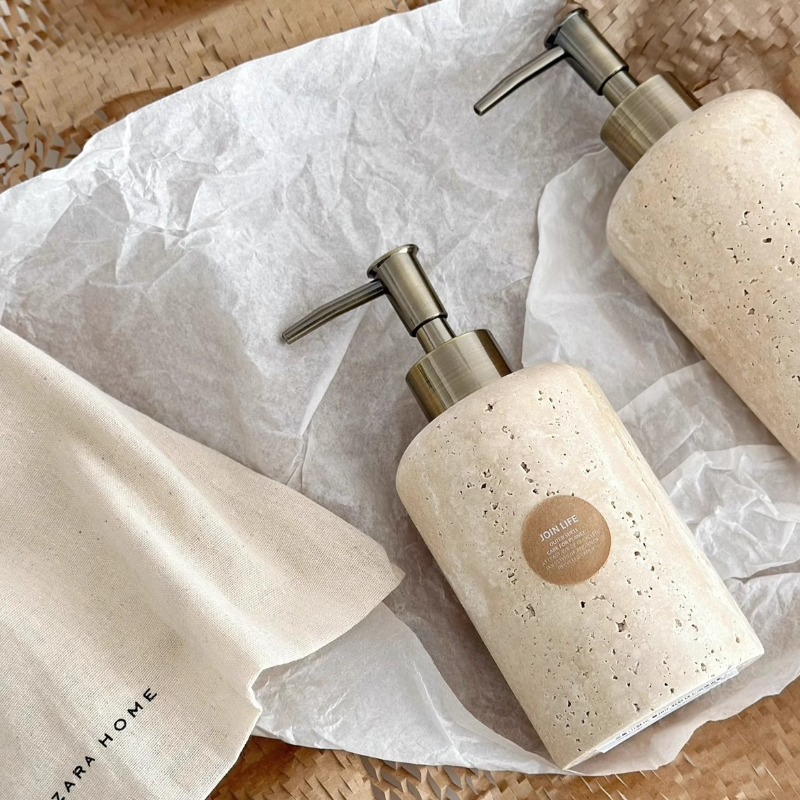 Lotionspender aus Naturstein,  – Luxury Skincare Bottles Bewertung und Preis